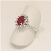 Anello Vidali Gioielli Donna in Oro bianco Zircone ANOR-50-34 - ANOR-50-34